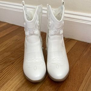 White cowboy boots